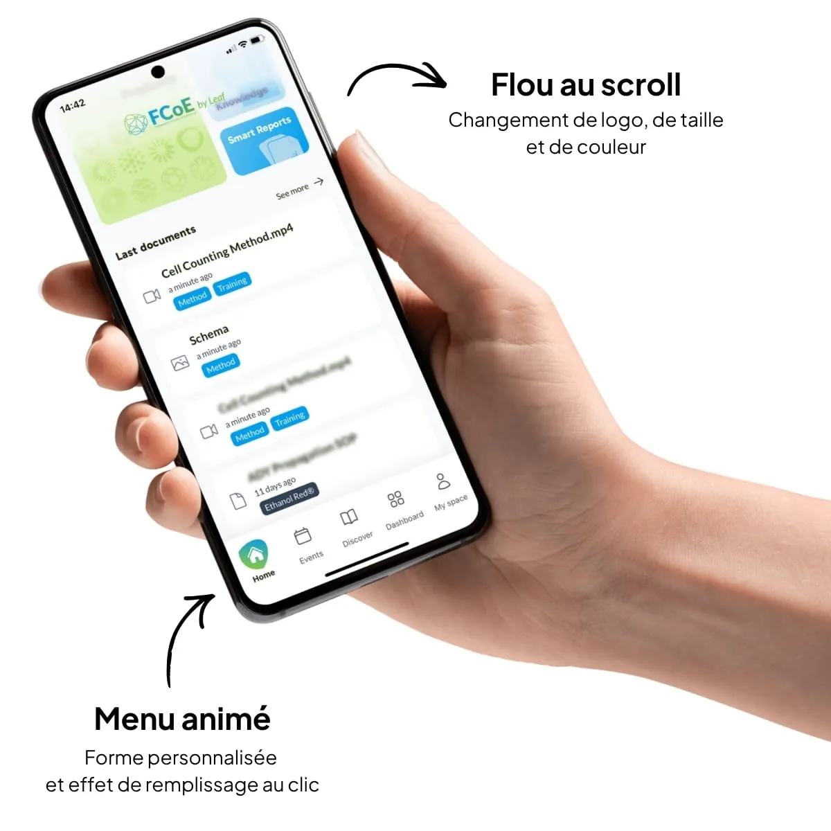 Animations de la page d'accueil