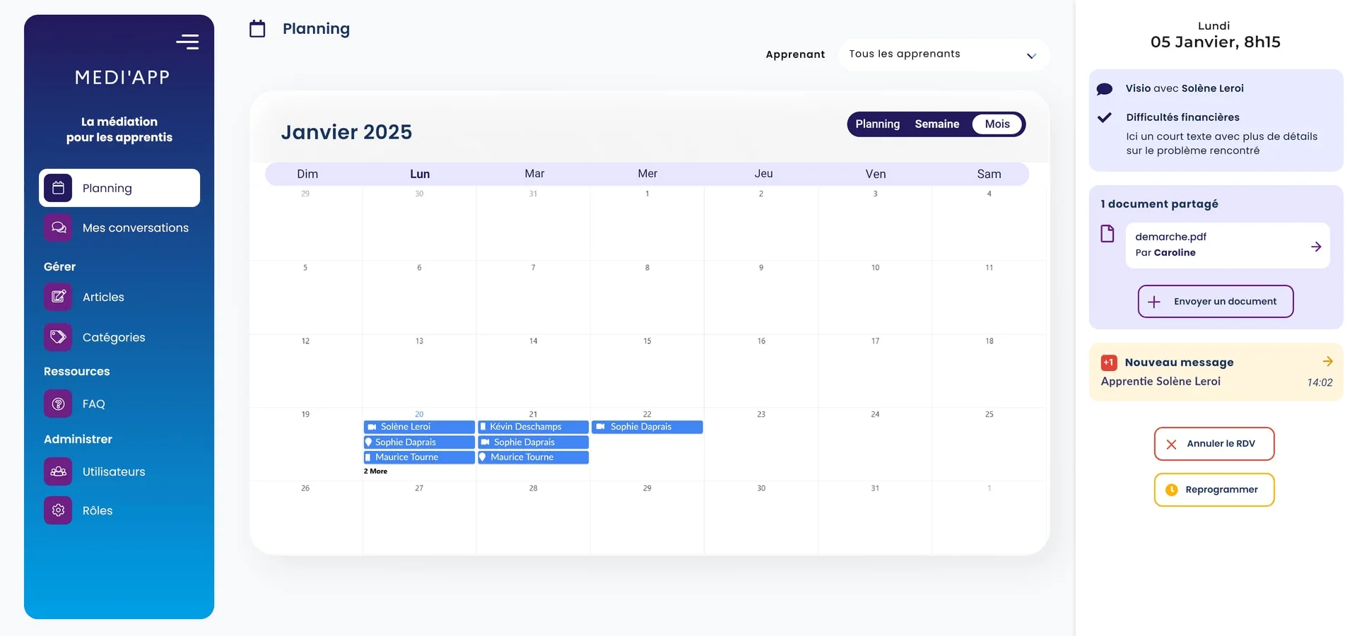 Illustration de Plateforme d'administration